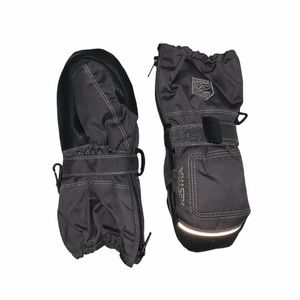 Hestra Kids Snow Black & Gray Ski Mittens Size 1